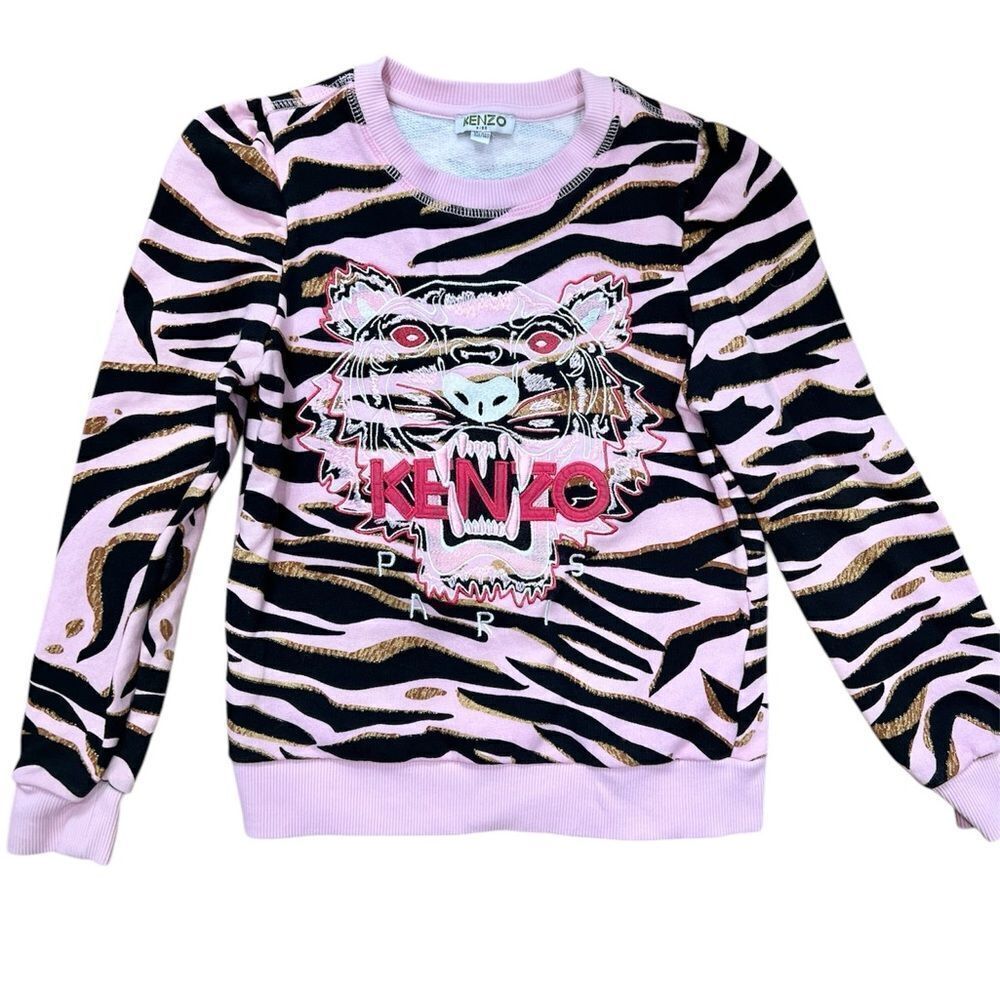 Kenzo Kids Girls Embroidered Tiger Sweatshirt Size 10